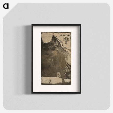 アートポスター-Te faruru (Here We Make Love) - ポール ゴーギャン Poster.