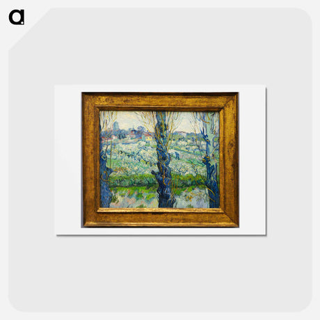アートポストカード-Flowering Orchards - フィンセント ファン ゴッホ Postcard.