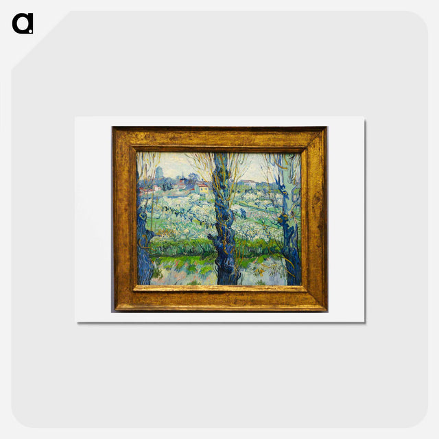アートポストカード-Flowering Orchards - フィンセント ファン ゴッホ Postcard.