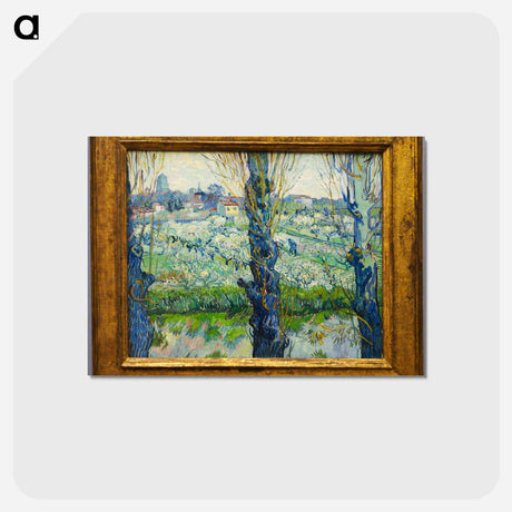 アートポストカード-Flowering Orchards - フィンセント ファン ゴッホ Postcard.