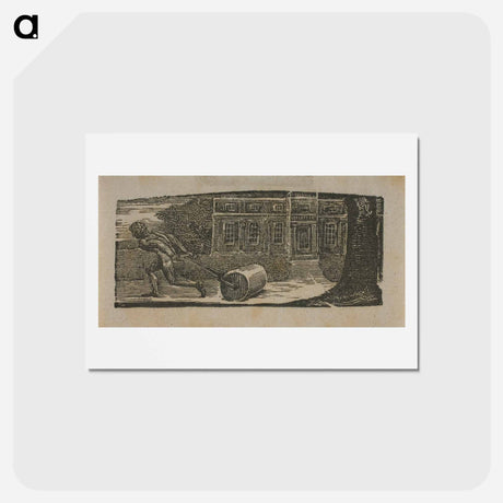 アートポストカード-A Rolling Stone is Ever Bare of Moss - ウィリアム ブレイク Postcard.