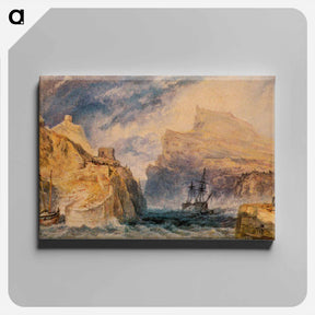 アートパネル-Boscastle, Cornwall - ウィリアム ターナー Canvas.