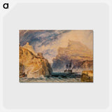 アートポストカード-Boscastle, Cornwall - ウィリアム ターナー Postcard.