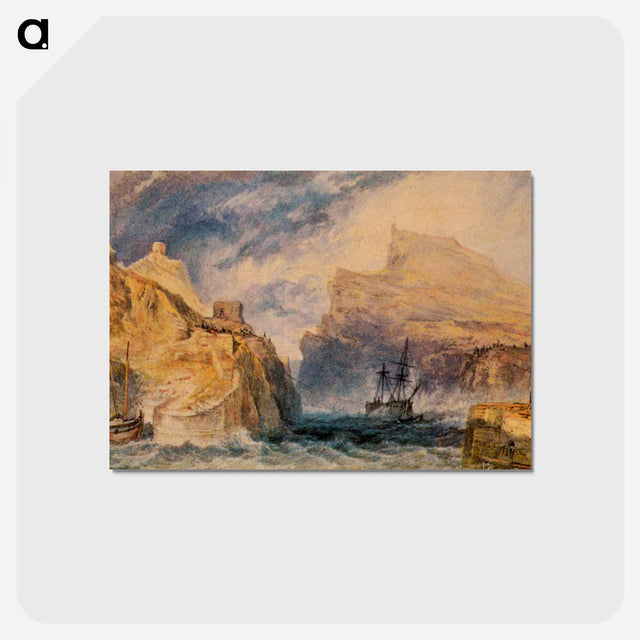 アートポストカード-Boscastle, Cornwall - ウィリアム ターナー Postcard.
