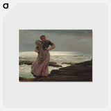 アートポストカード-A Light on the Sea - ウィンスロー ホーマー Postcard.