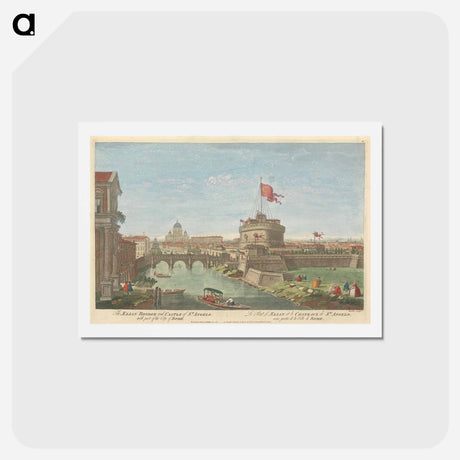 アートポストカード-The Aelian Bridge and Castle of St. Angelo, with part of the City of Rome
 - イェール大学アートギャラリー Postcard.