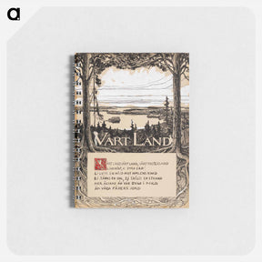 アートメモ帳-Title page for the poem our land (finland’s national anthem) - アルバート エーデルフェルト Memo.