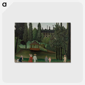 アートポストカード-View of Montsouris Park, the Kiosk
 - バーンズ・コレクション Postcard.