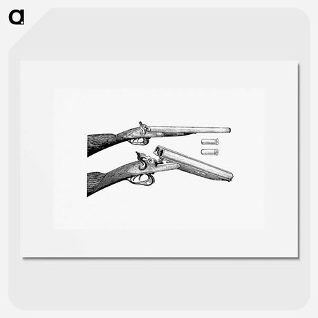 アートポスター-Vintage Gun
 - 大英図書館 Poster.