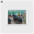 アートポストカード-Boats on the Beach at Étretat - クロード モネ Postcard.