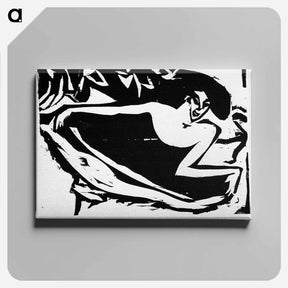 アートパネル-Dancer with lifted skirt - エルンスト ルートヴィヒ キルヒナー Canvas.