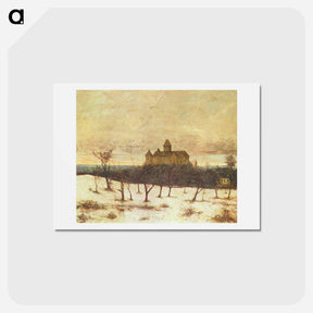 アートポストカード-View of Neuenburger - ギュスターヴ クールベ Postcard.
