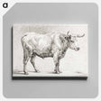 アートパネル-Standing bull - ジャン ベルナール Canvas.