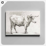 アートパネル-Standing bull - ジャン ベルナール Canvas.