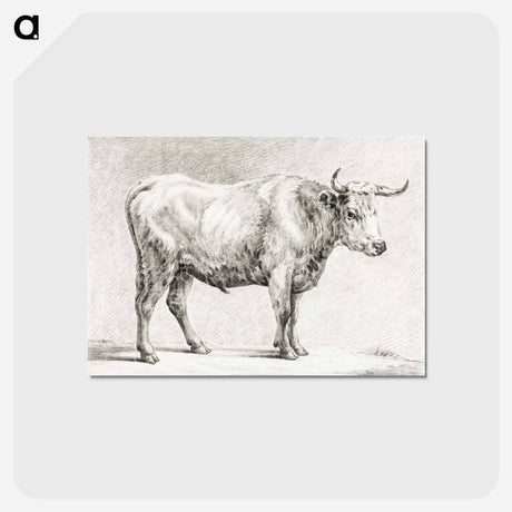 アートポストカード-Standing bull - ジャン ベルナール Postcard.