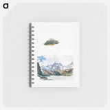 View of Four Mountains from the Gorner Grat, Rock from Splendid Mountain Watercolours Sketchbook - ジョン シンガー サージェント Memo.