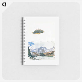 アートメモ帳-View of Four Mountains from the Gorner Grat, Rock from Splendid Mountain Watercolours Sketchbook - ジョン シンガー サージェント Memo.
