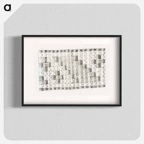 アートポスター-Crocheted with decorative blocks pattern - ユリー デ フラーハ Poster.