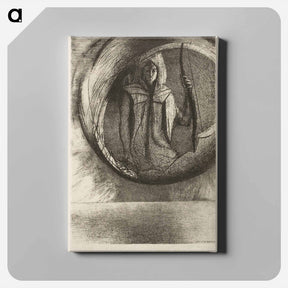 アートパネル-And Beyond, the Astral Idol, the Apotheosis - オディロン ルドン Canvas.