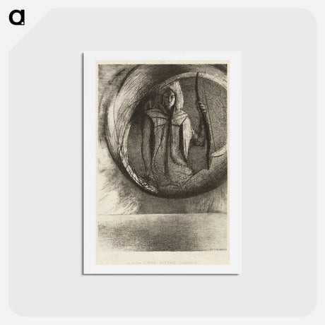 アートポストカード-And Beyond, the Astral Idol, the Apotheosis - オディロン ルドン Postcard.