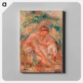 アートパネル-Sketch of a Woman - ピエール オーギュスト ルノワール Canvas.