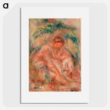 Sketch of a Woman - Pierre-Auguste Renoir Poster.