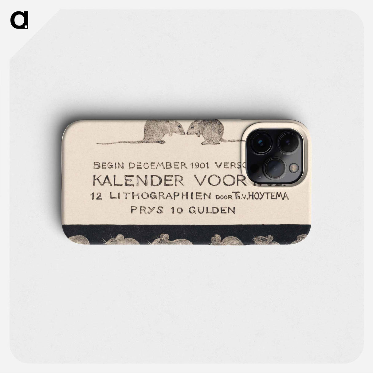 Aankondiging voor kalender 1902 - テオ ヴァン ホイテマ Phone Case.