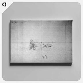 アートパネル-Perspective Drawing for Hunting - トーマス エイキンズ Canvas.