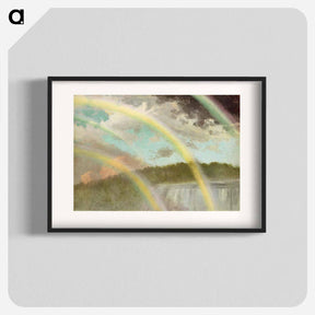 アートポスター-Four Rainbows over Niagara - アルバート ビアスタット Poster.