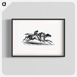 アートポスター-Horseback Riding Race Engraving
 - 大英図書館 Poster.