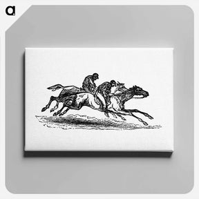 アートパネル-Horseback Riding Race Engraving
 - 大英図書館 Canvas.