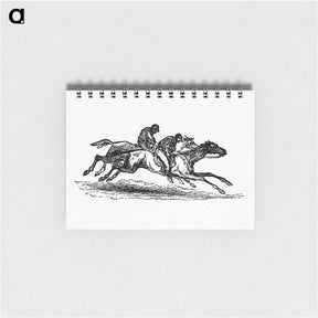 アートメモ帳-Horseback Riding Race Engraving
 - 大英図書館 Memo.