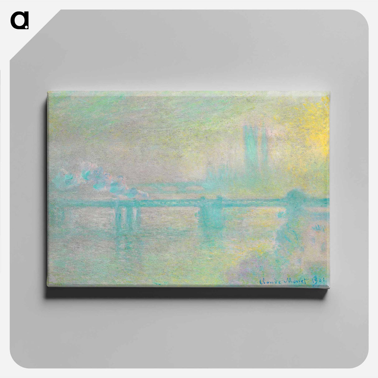 Charing Cross Bridge, London - クロード モネ Canvas.