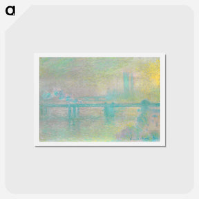 アートポストカード-Charing Cross Bridge, London - クロード モネ Postcard.