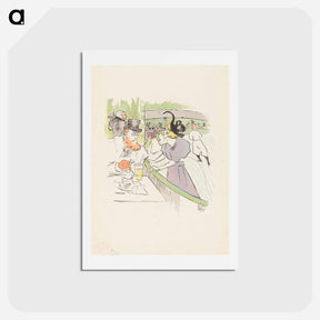 アートポストカード-In the Skating Professional Beauty - アンリ ド トゥールーズ ロートレック Postcard.