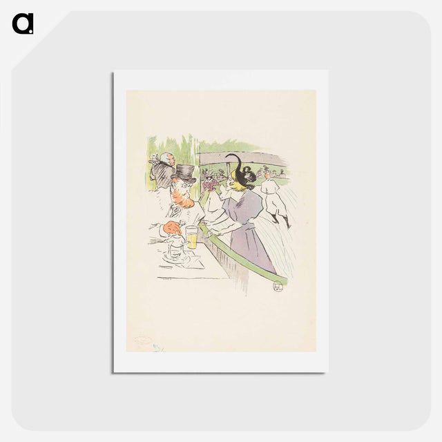アートポストカード-In the Skating Professional Beauty - アンリ ド トゥールーズ ロートレック Postcard.