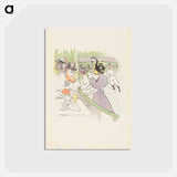 アートポストカード-In the Skating Professional Beauty - アンリ ド トゥールーズ ロートレック Postcard.