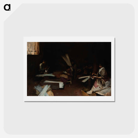 アートポストカード-Venetian Glass Workers - ジョン シンガー サージェント Postcard.