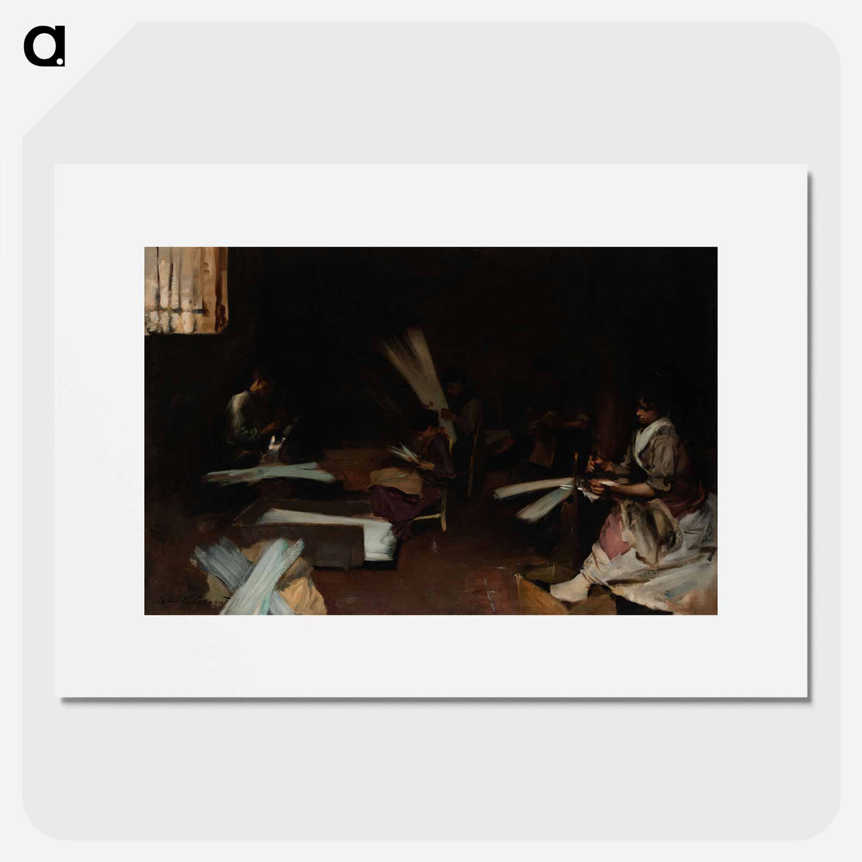 Venetian Glass Workers - John Singer Sargent Poster.