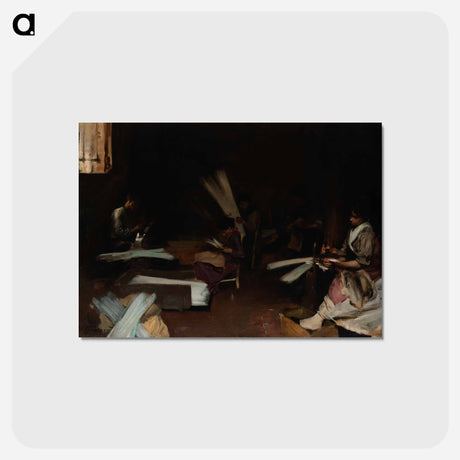 アートポストカード-Venetian Glass Workers - ジョン シンガー サージェント Postcard.