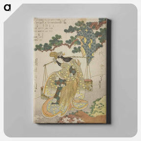 アートパネル-The Brine Maiden - 葛飾 北斎 Canvas.