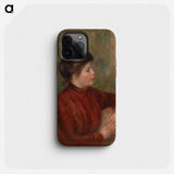 Woman Leaning on a Chair - Pierre Auguste Renoir Phone Case.