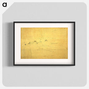 アートポスター-Perspective Drawing for The Biglin Brothers Turning The Stake - トーマス エイキンズ Poster.