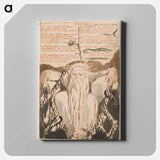 アートパネル-The First Book of Urizen, Plate 27, "They Lived a Period of Years . . . ." - ウィリアム ブレイク Canvas.