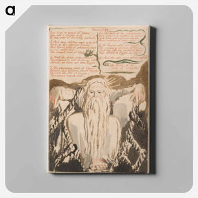 アートパネル-The First Book of Urizen, Plate 27, "They Lived a Period of Years . . . ." - ウィリアム ブレイク Canvas.