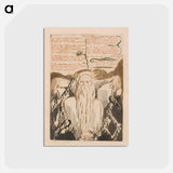 アートポストカード-The First Book of Urizen, Plate 27, "They Lived a Period of Years . . . ." - ウィリアム ブレイク Postcard.