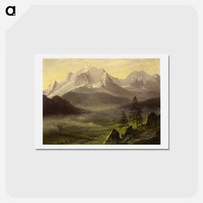 アートポストカード-Grand Tetons - アルバート ビアスタット Postcard.
