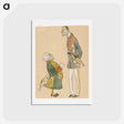 アートポストカード-Caricature of von haartman, chairman of the nobility and baron taube - アルバート エーデルフェルト Postcard.