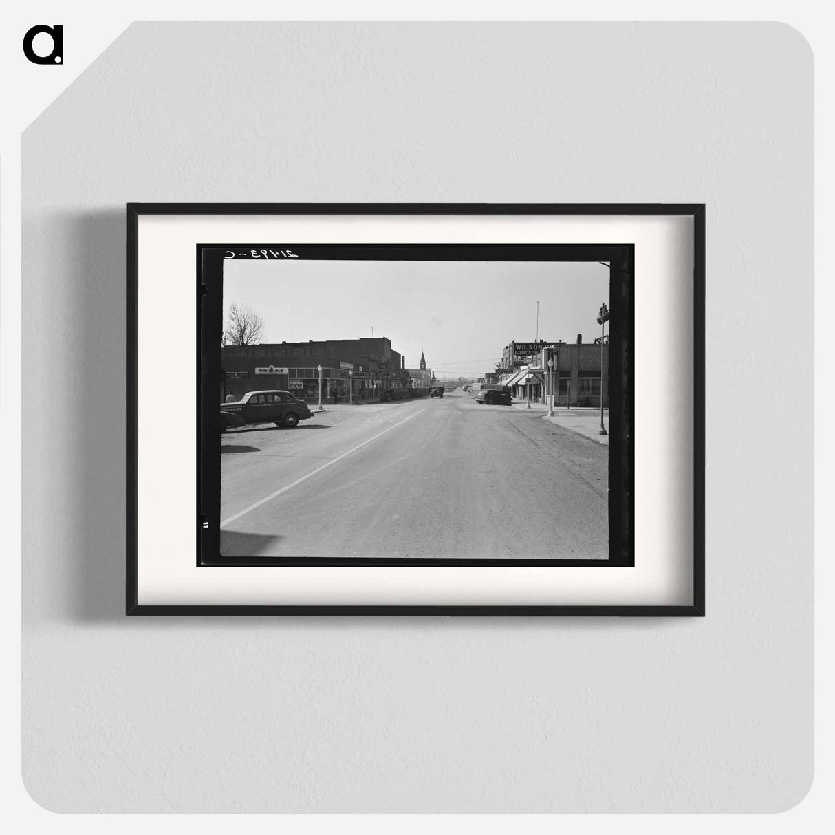 Untitled photo, possibly related to: Main street of Nyssa, Oregon. Saturday afternoon - Dorothea Lange Poster.