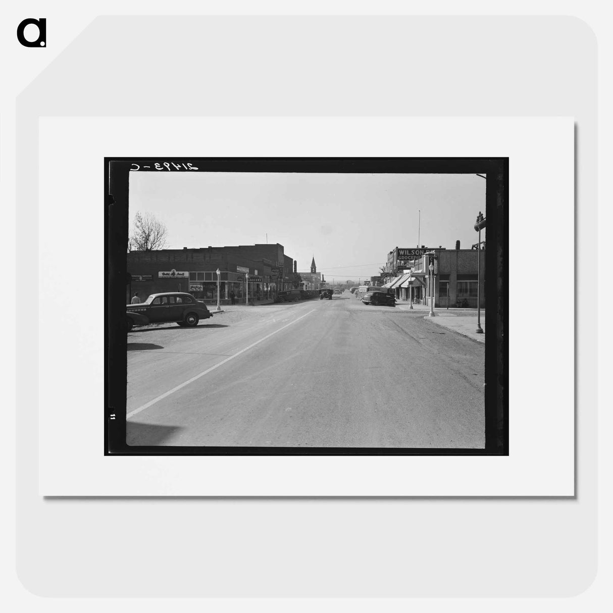 Untitled photo, possibly related to: Main street of Nyssa, Oregon. Saturday afternoon - Dorothea Lange Poster.